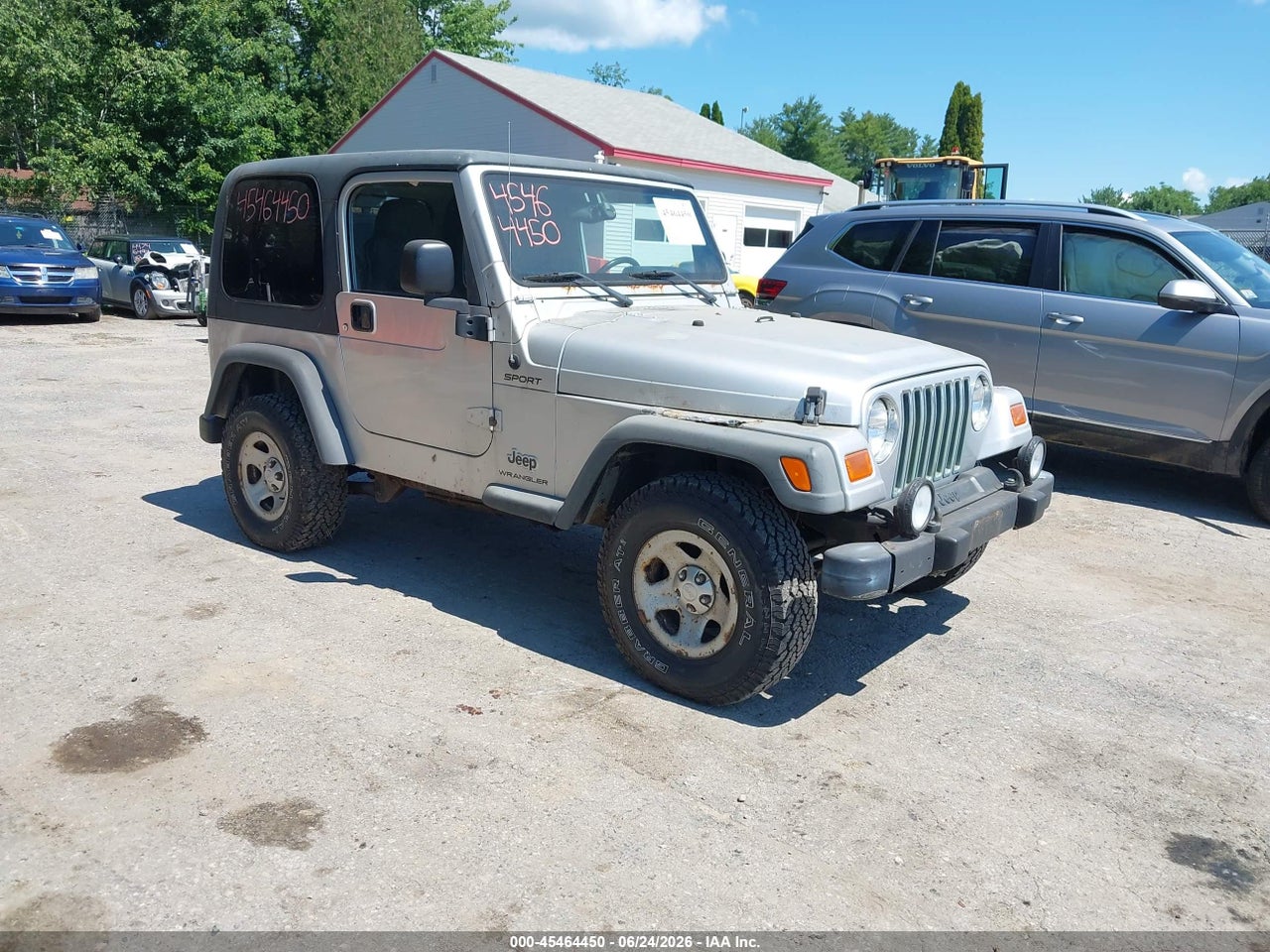 1J4FA49S23P****** · 2003 JEEP WRANGLER SPORT