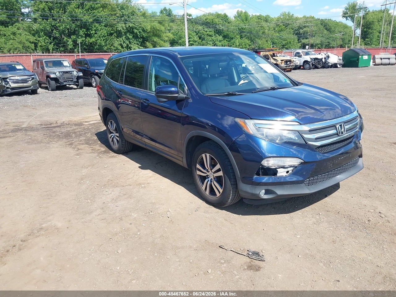 5FNYF6H55GB****** · 2016 HONDA PILOT EX-L