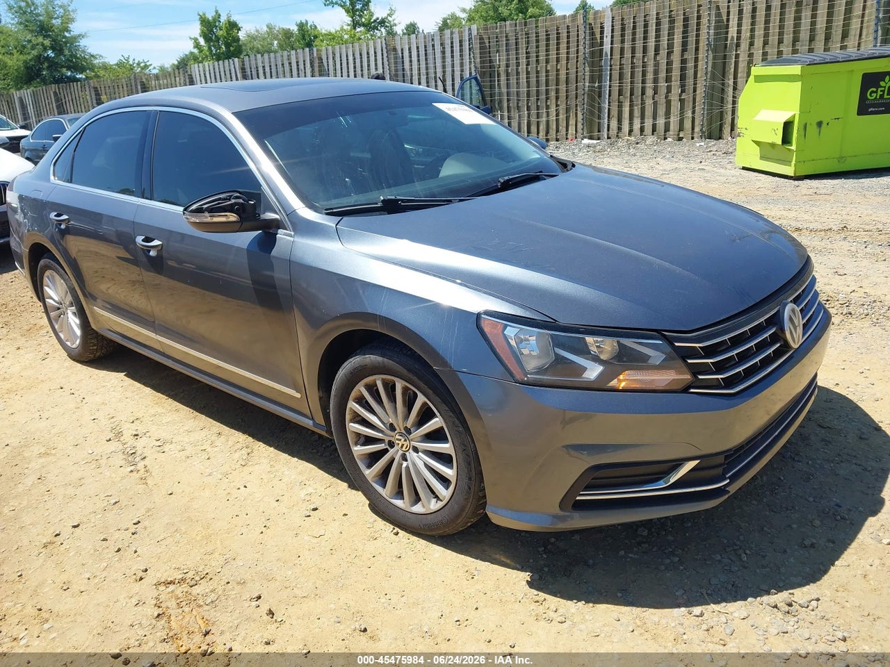 1VWBT7A34HC****** · 2017 VOLKSWAGEN PASSAT 1.8T SE