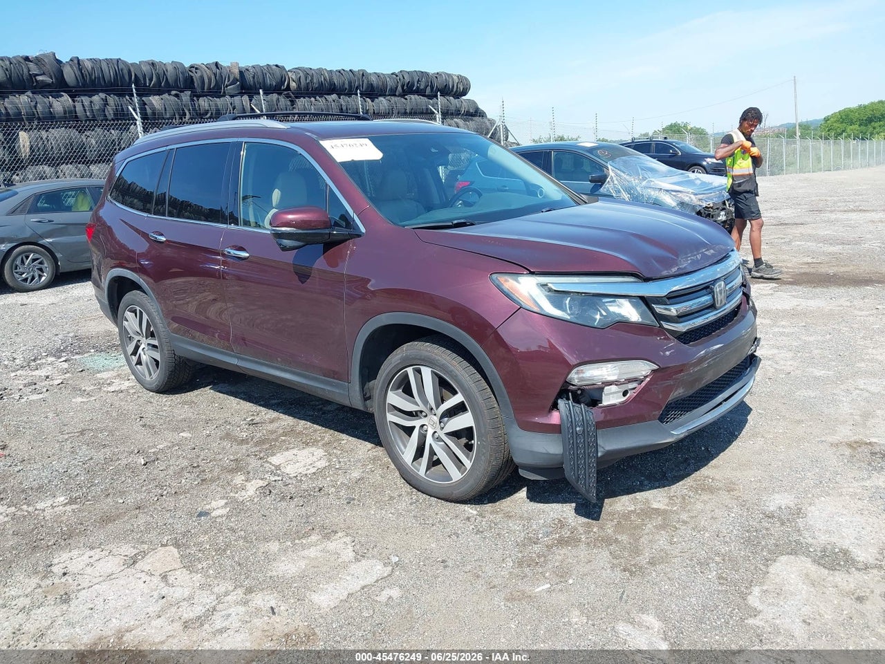 5FNYF6H97HB****** · 2017 HONDA PILOT TOURING