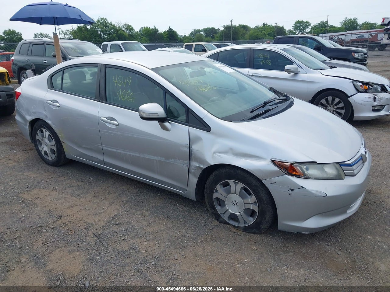 JHMFB4F33CS****** · 2012 HONDA CIVIC HYBRID