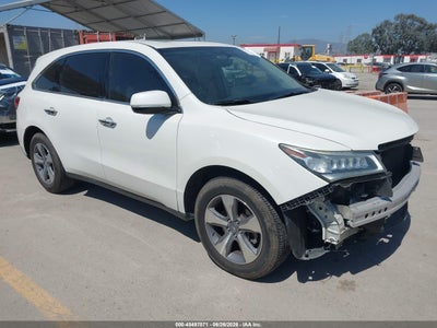 5FRYD3H27GB****** · 2016 ACURA MDX ACURAWATCH PLUS PACKAGE