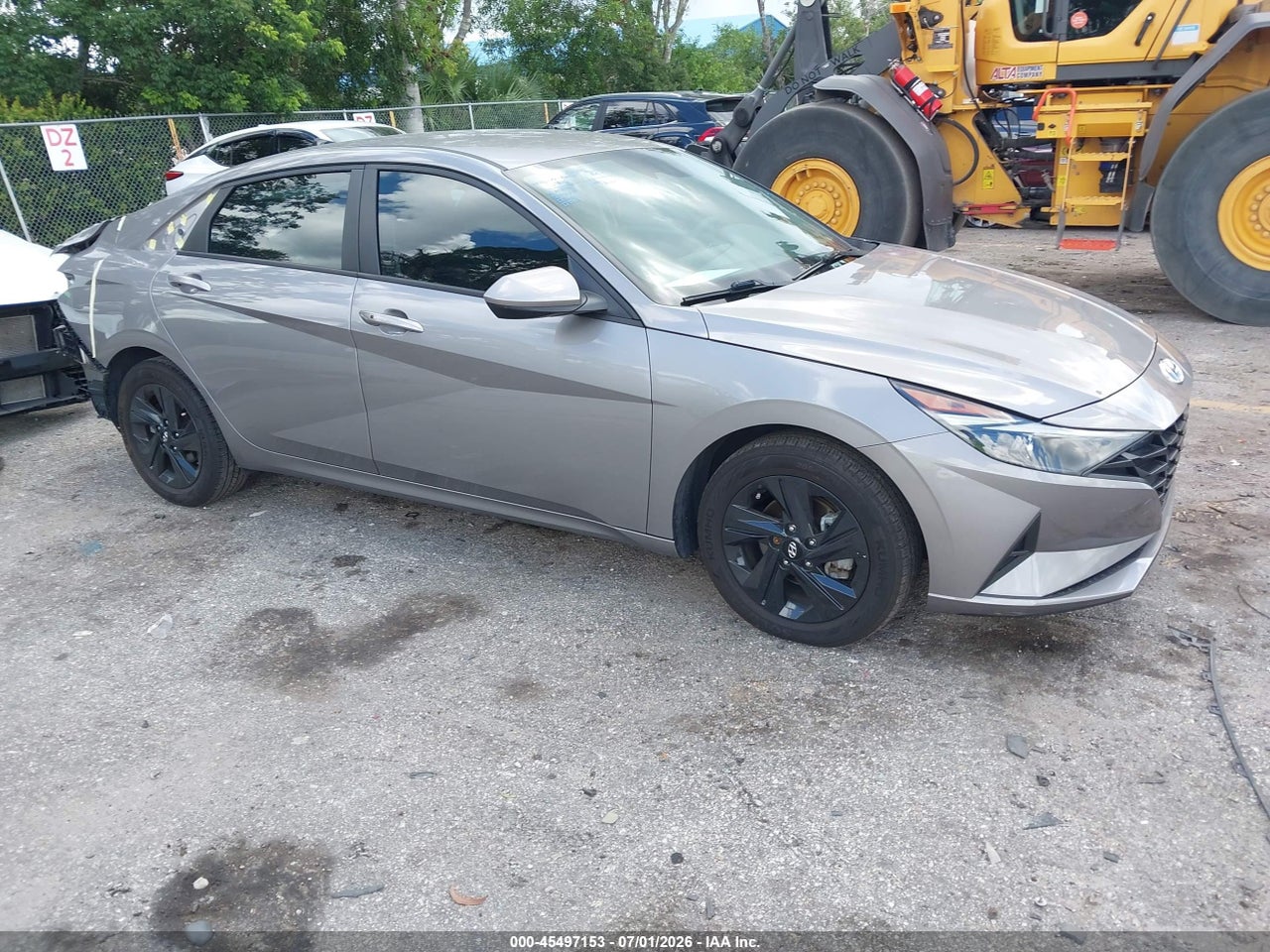 KMHLM4AJ4PU****** · 2023 HYUNDAI ELANTRA HYBRID BLUE
