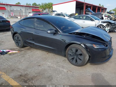 5YJ3E1EA1SF****** · 2025 TESLA MODEL 3 LONG RANGE REAR-WHEEL DRIVE/STANDARD REAR-WHEEL DRIVE