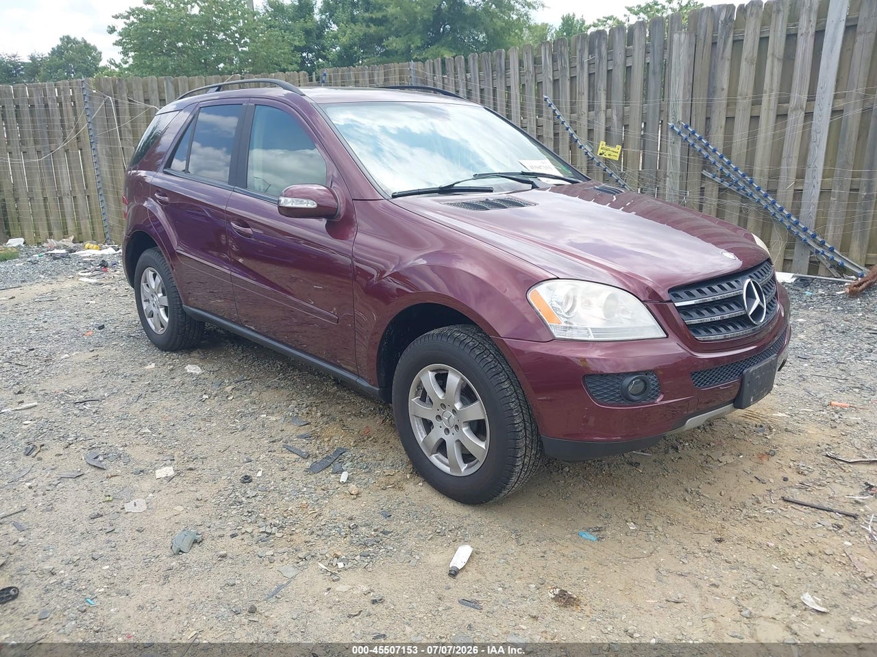 4JGBB86E97A****** · 2007 MERCEDES-BENZ ML 350 4MATIC
