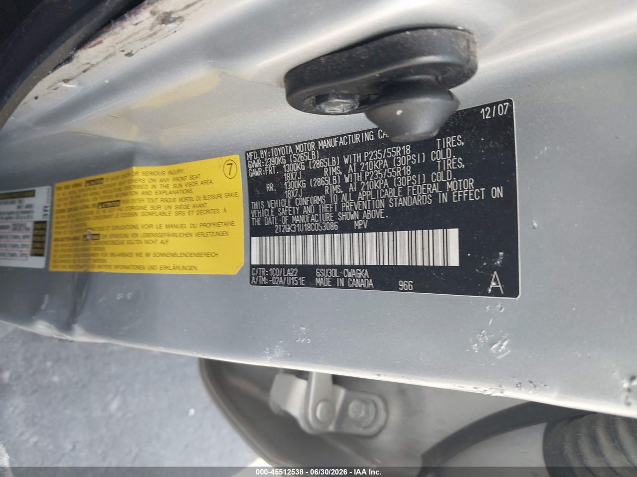 2008 LEXUS RX 350   · 9/10