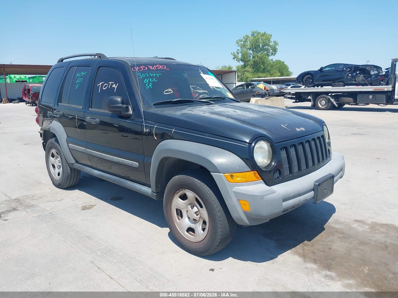 1J4GK48K67W****** · 2007 JEEP LIBERTY SPORT