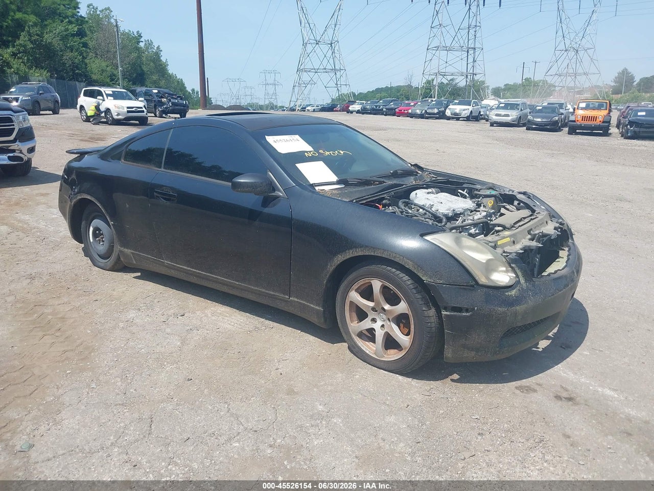 JNKCV54E73M****** · 2003 INFINITI G35 BASE W/LEATHER