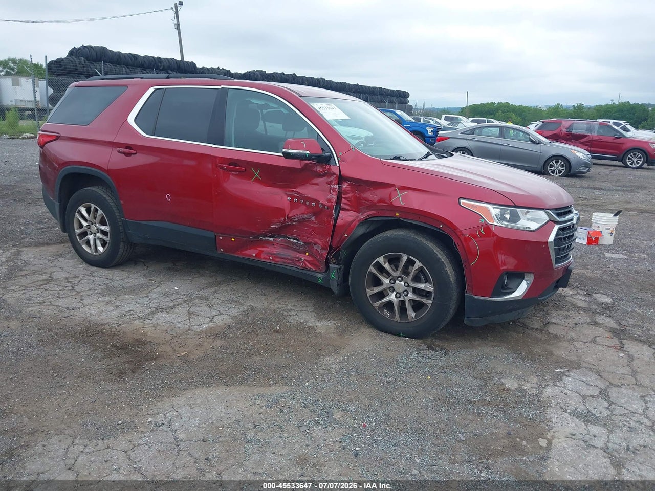 1GNEVGKW1KJ****** · 2019 CHEVROLET TRAVERSE 1LT