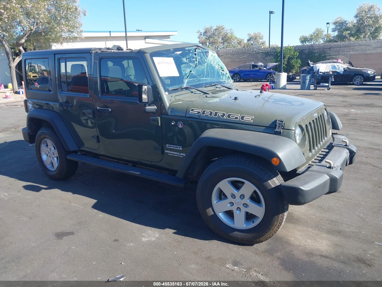 1C4BJWDG4GL****** · 2016 JEEP WRANGLER UNLIMITED SPORT