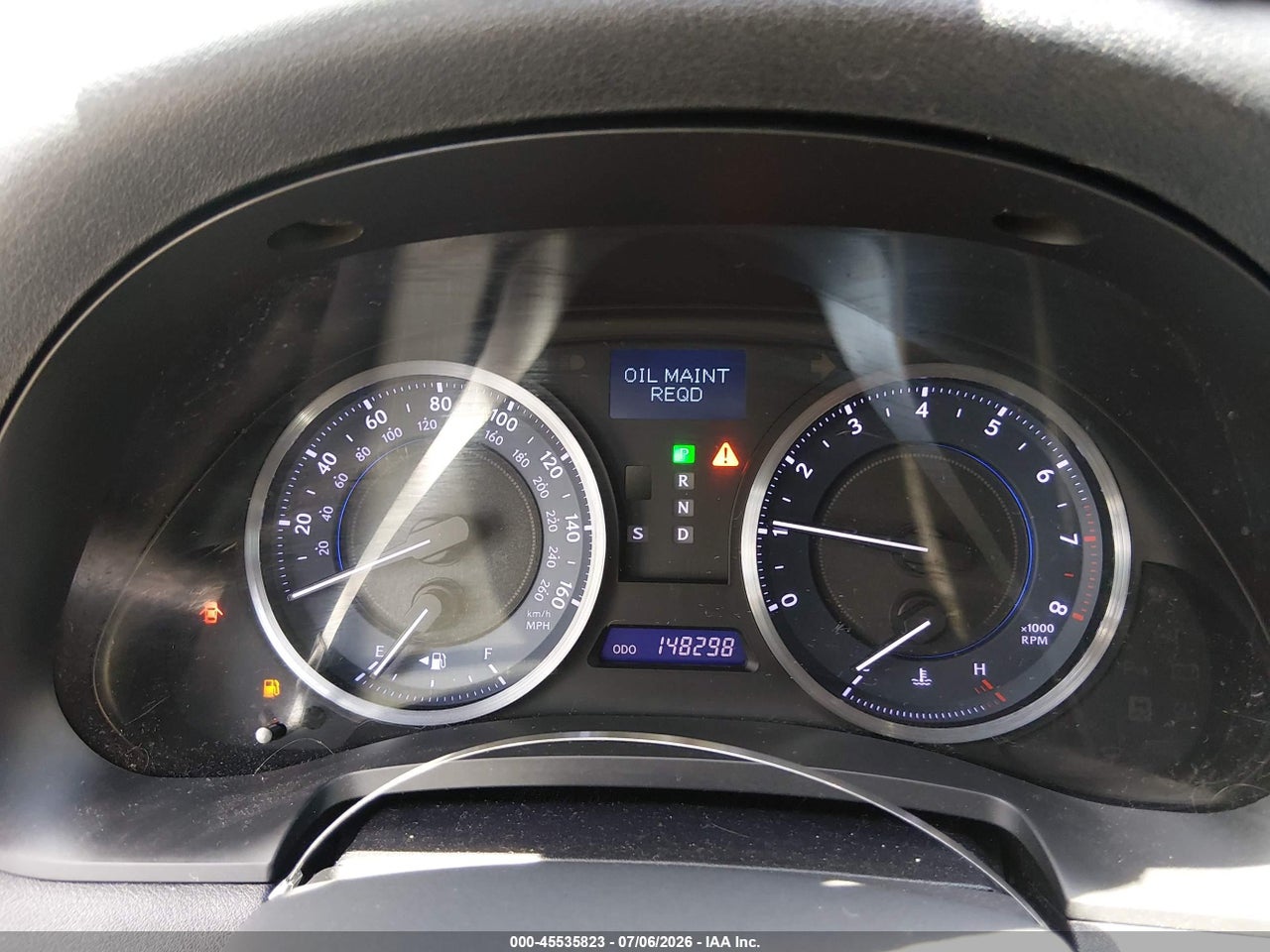 JTHCE5C22C5****** · 2012 LEXUS IS 350   · 7/11