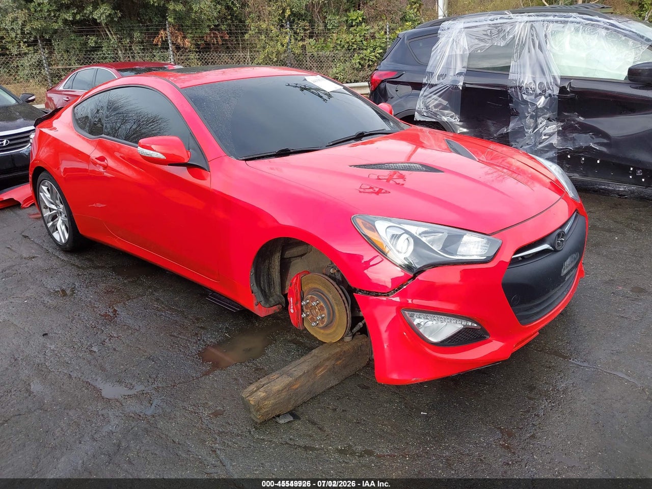 KMHHU6KJ3DU****** · 2013 HYUNDAI GENESIS 3.8 TRACK