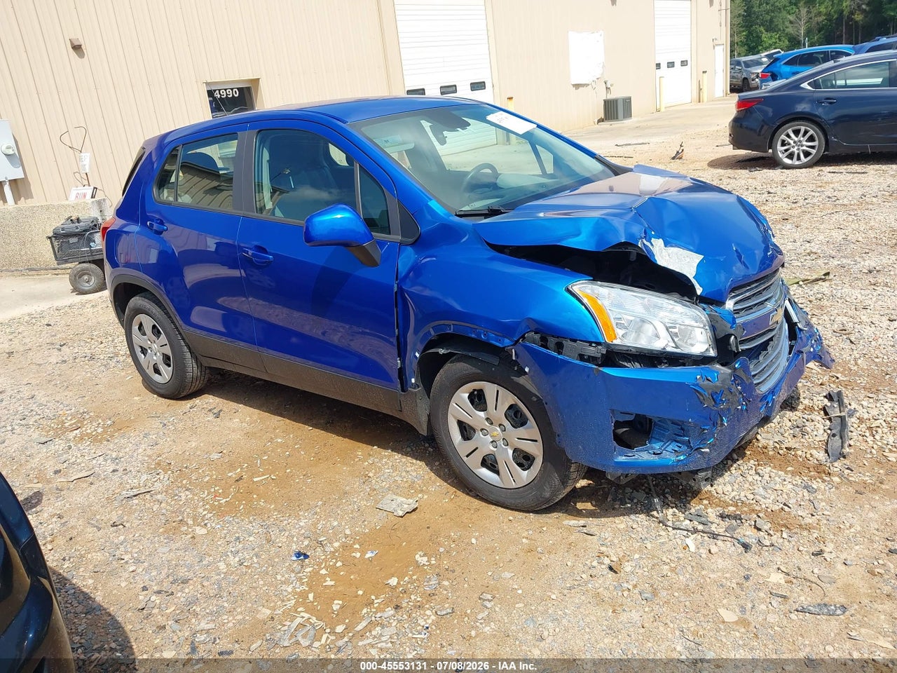 KL7CJKSB7GB****** · 2016 CHEVROLET TRAX LS
