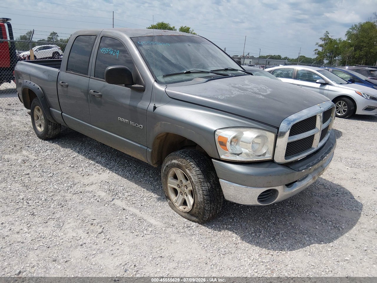 1D7HU18P07S****** · 2007 DODGE RAM 1500 SLT/TRX4 OFF ROAD/SPORT
