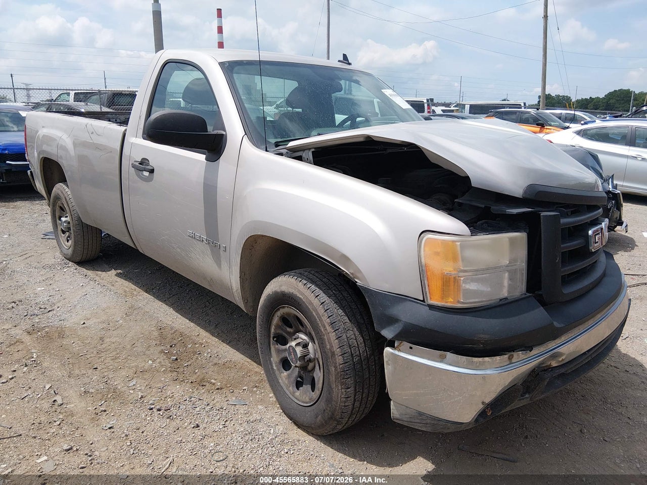 1GTEC14C57Z****** · 2007 GMC SIERRA 1500 WORK TRUCK