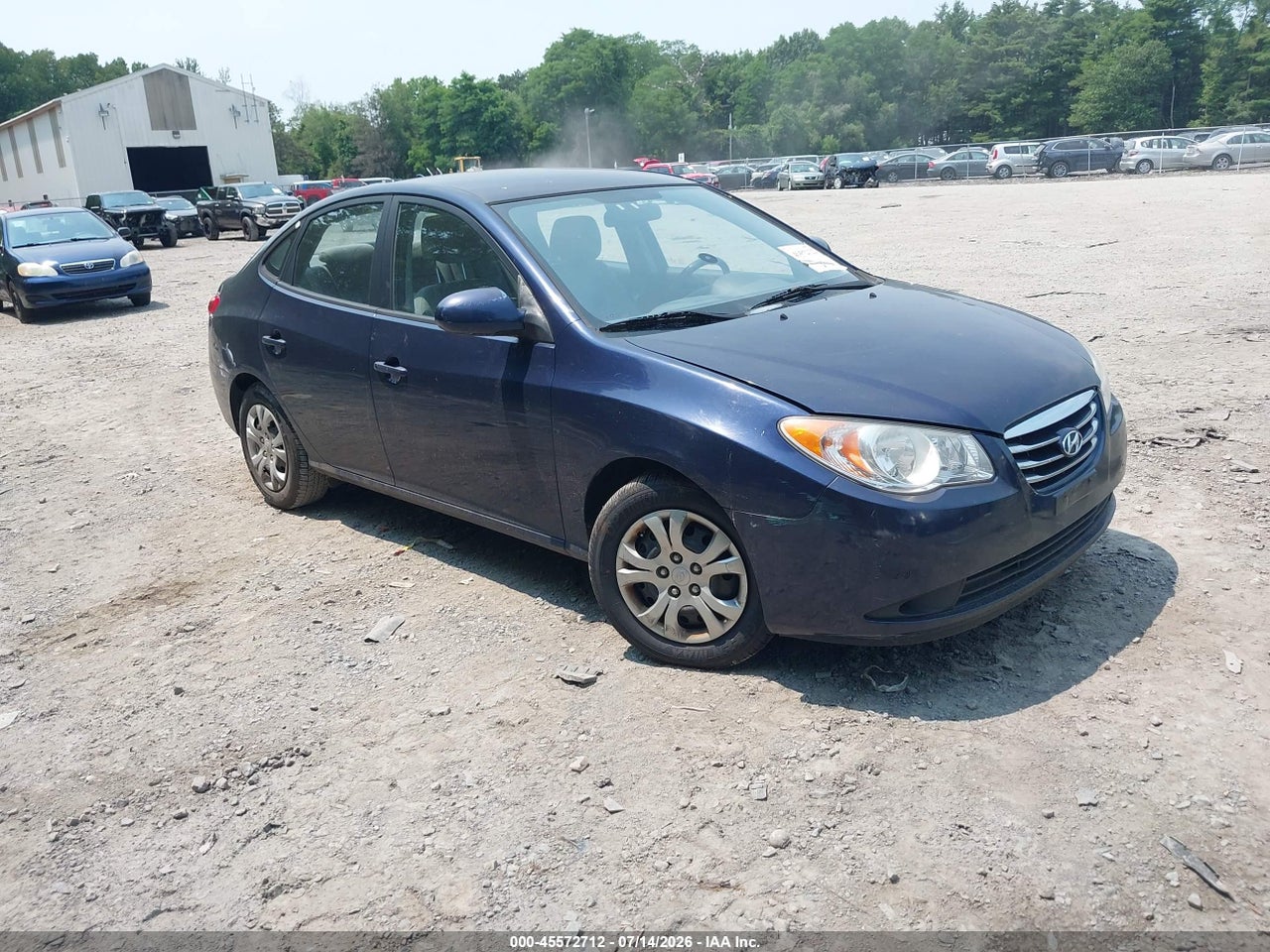 KMHDU4AD1AU****** · 2010 HYUNDAI ELANTRA BLUE