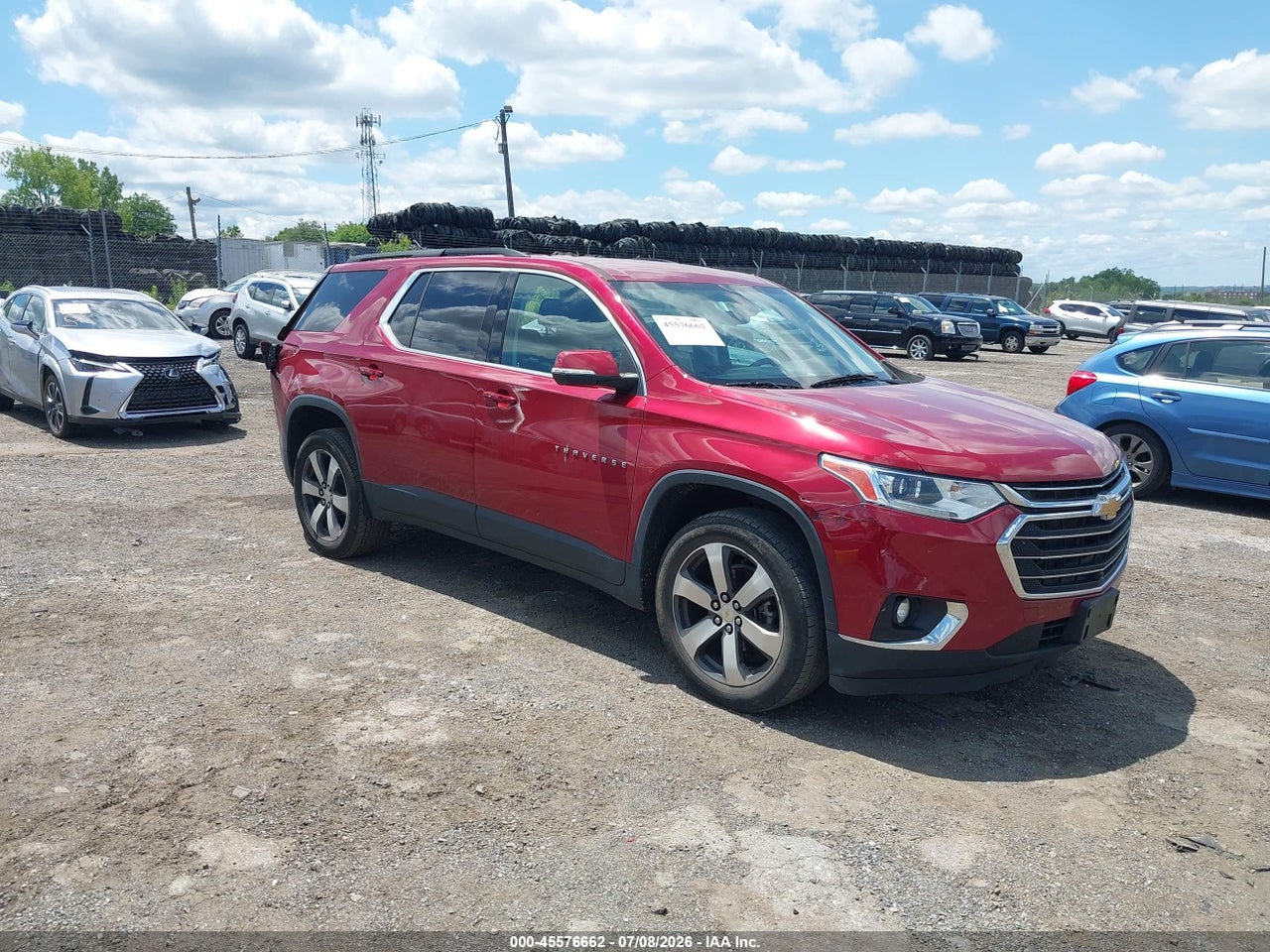 1GNEVHKW5MJ****** · 2021 CHEVROLET TRAVERSE AWD LT LEATHER