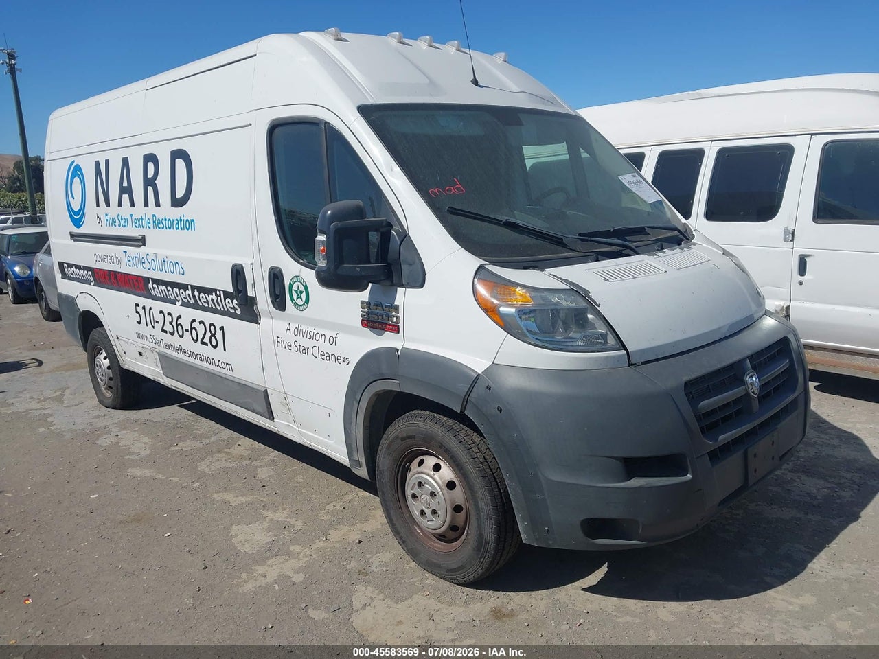 3C6TRVDG0HE****** · 2017 RAM PROMASTER 2500 HIGH ROOF 159 WB