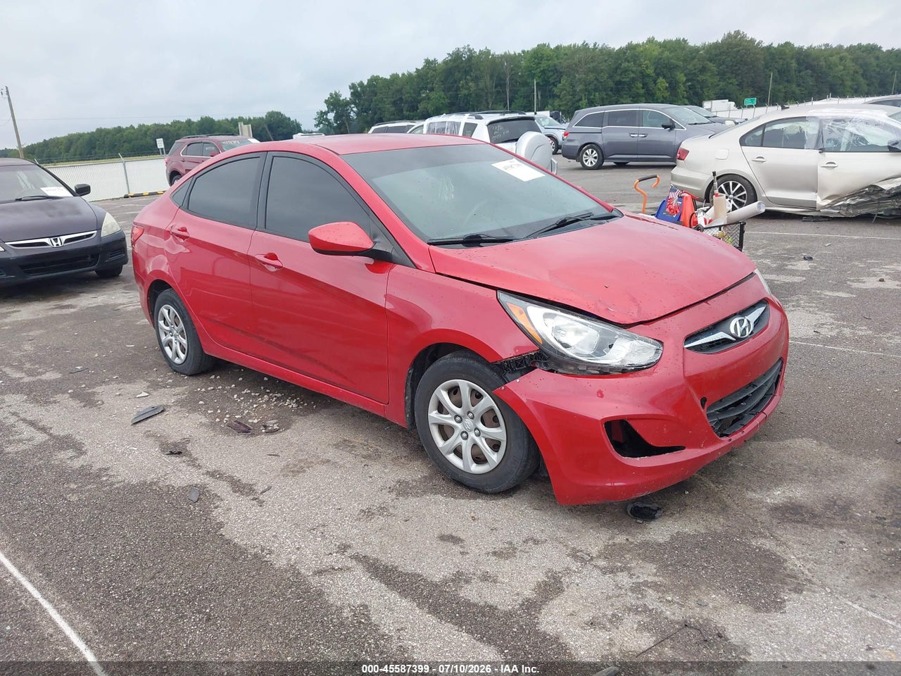 KMHCT4AE6EU****** · 2014 HYUNDAI ACCENT GLS