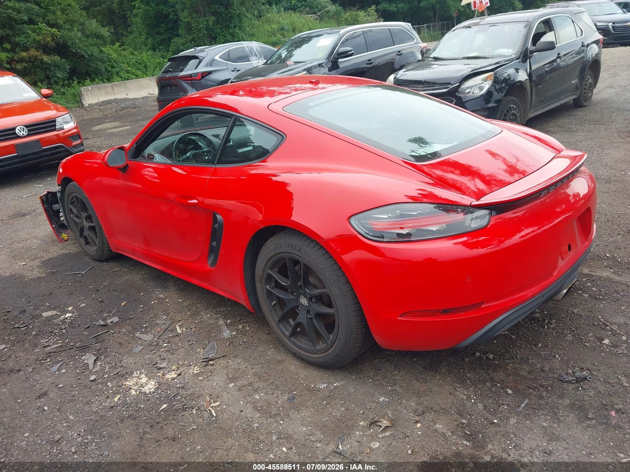WP0AA2A82JK****** · 2018 PORSCHE 718 CAYMAN   · 3/11