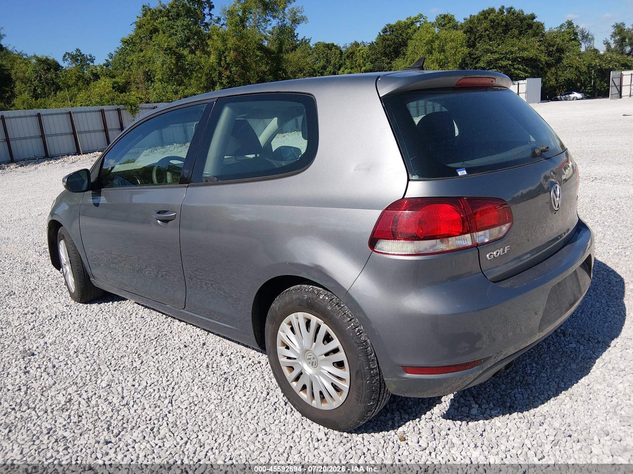 2012 VOLKSWAGEN GOLF 2.5L 2-DOOR · 3/11
