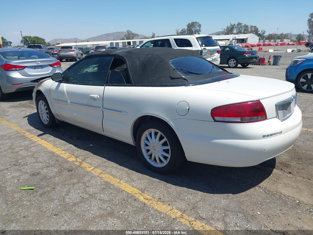 2001 CHRYSLER SEBRING LXI · 3/10