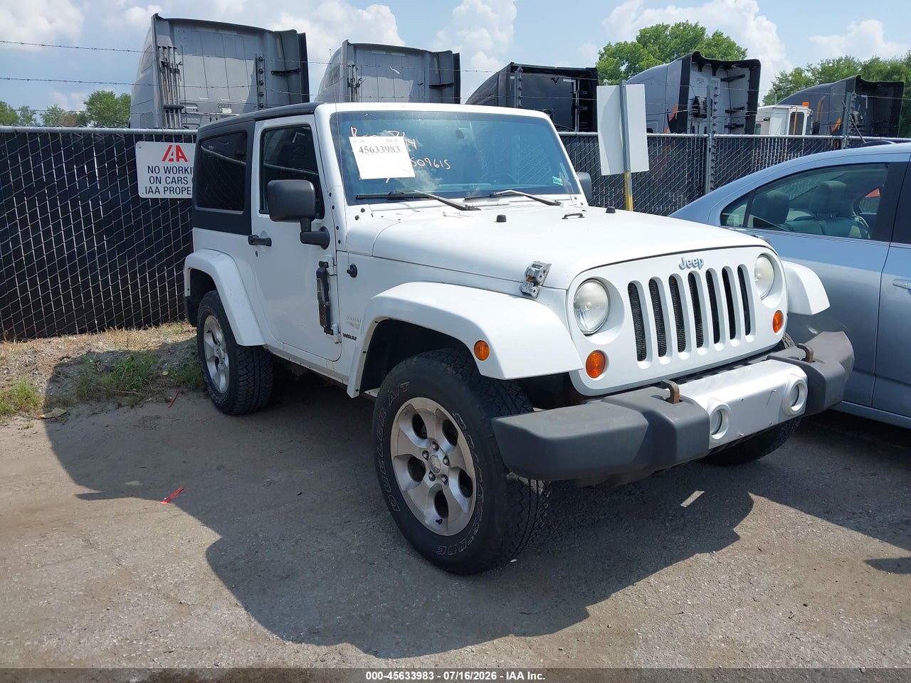 1C4AJWBG1DL****** · 2013 JEEP WRANGLER SAHARA