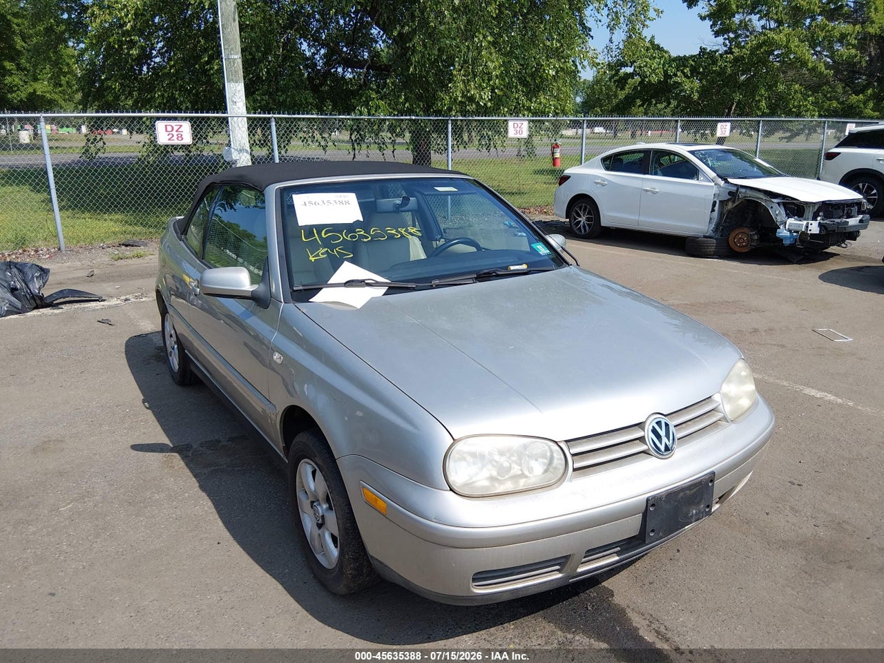 3VWDC21V01M****** · 2001 VOLKSWAGEN CABRIO GLX