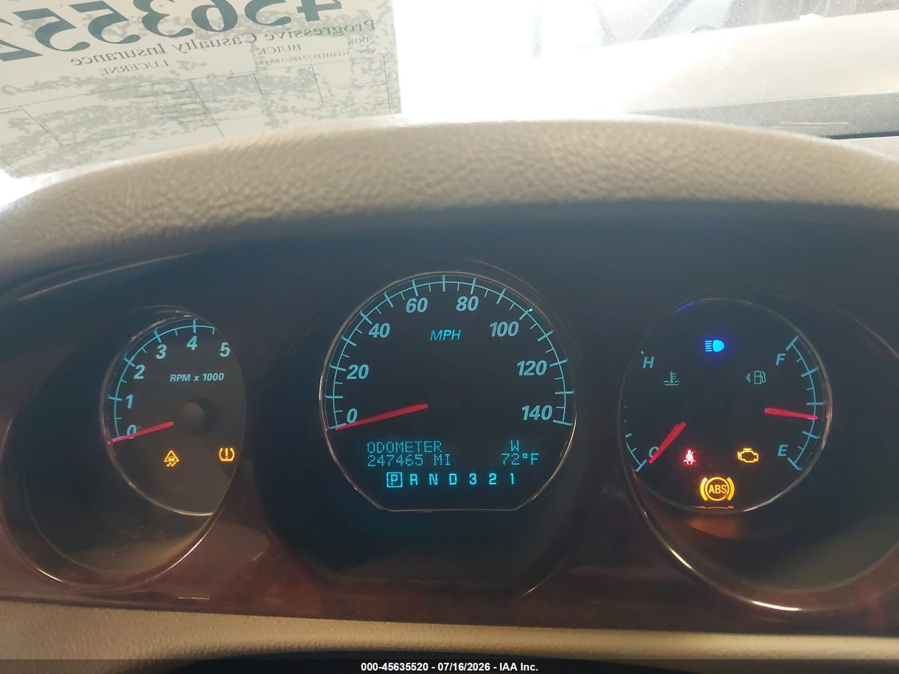 1G4HD57248U****** · 2008 BUICK LUCERNE CXL · 7/11