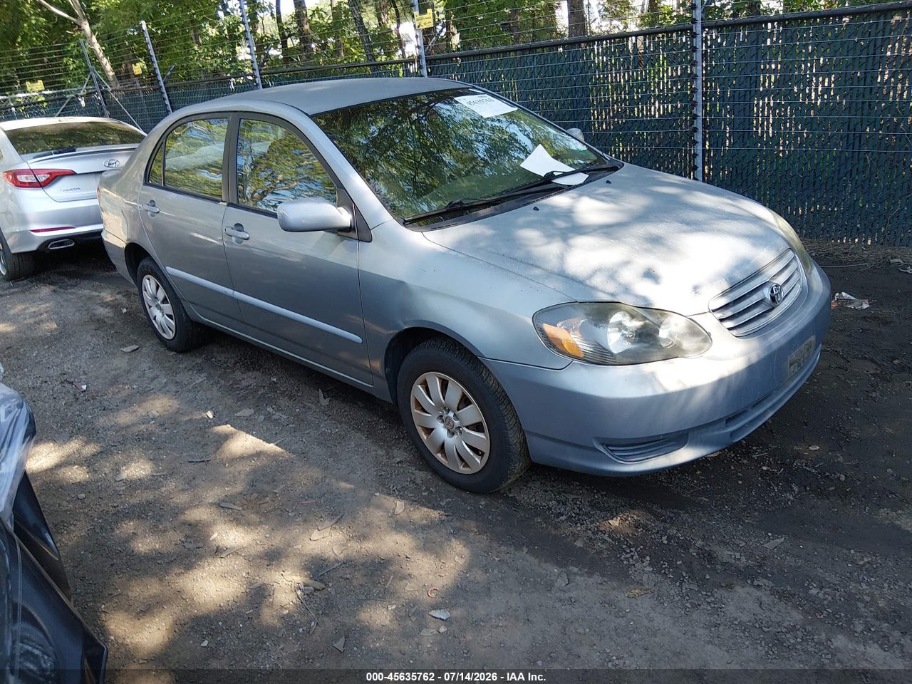 1NXBR32E13Z****** · 2003 TOYOTA COROLLA LE