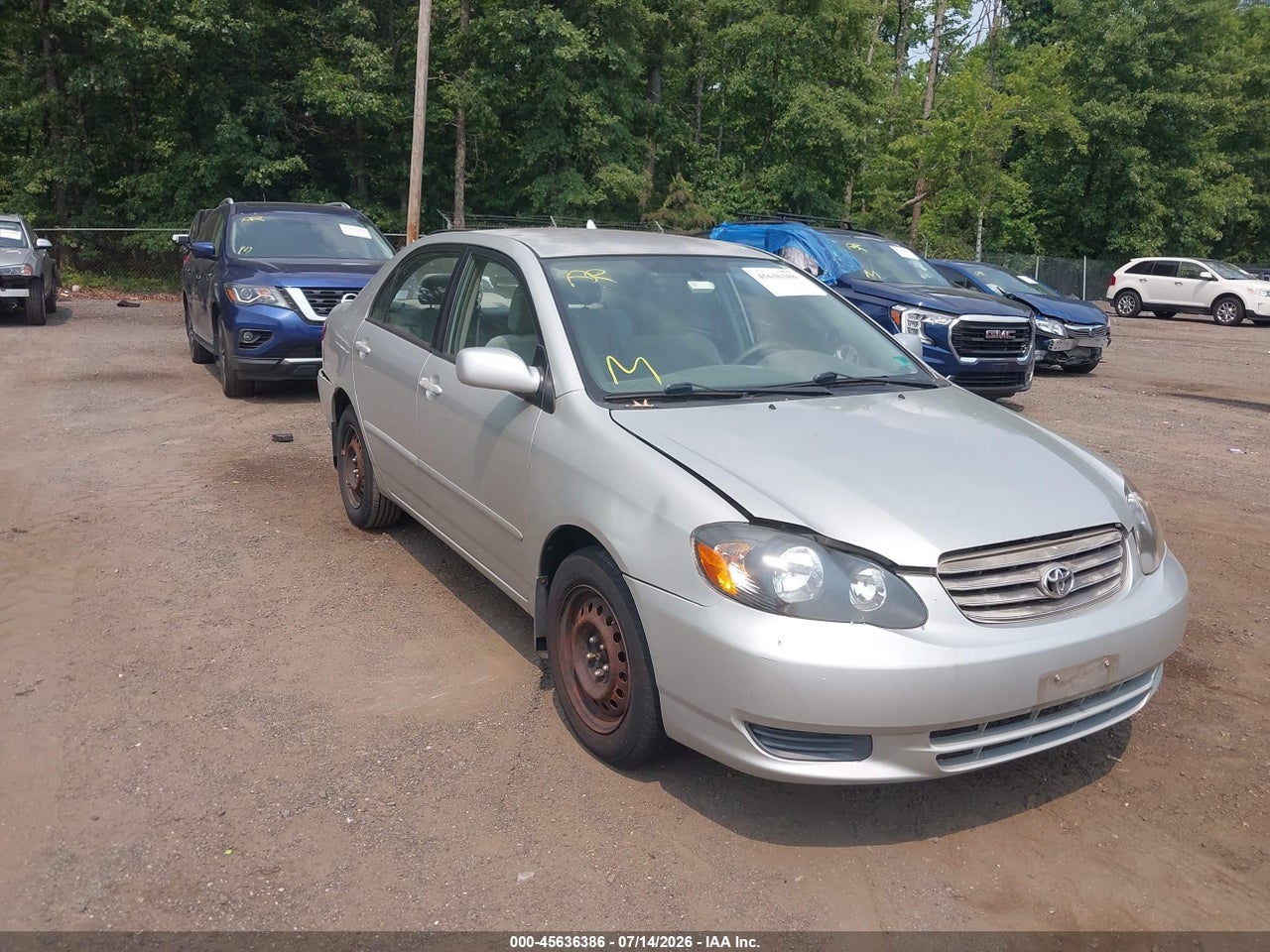 1NXBR32E03Z****** · 2003 TOYOTA COROLLA LE