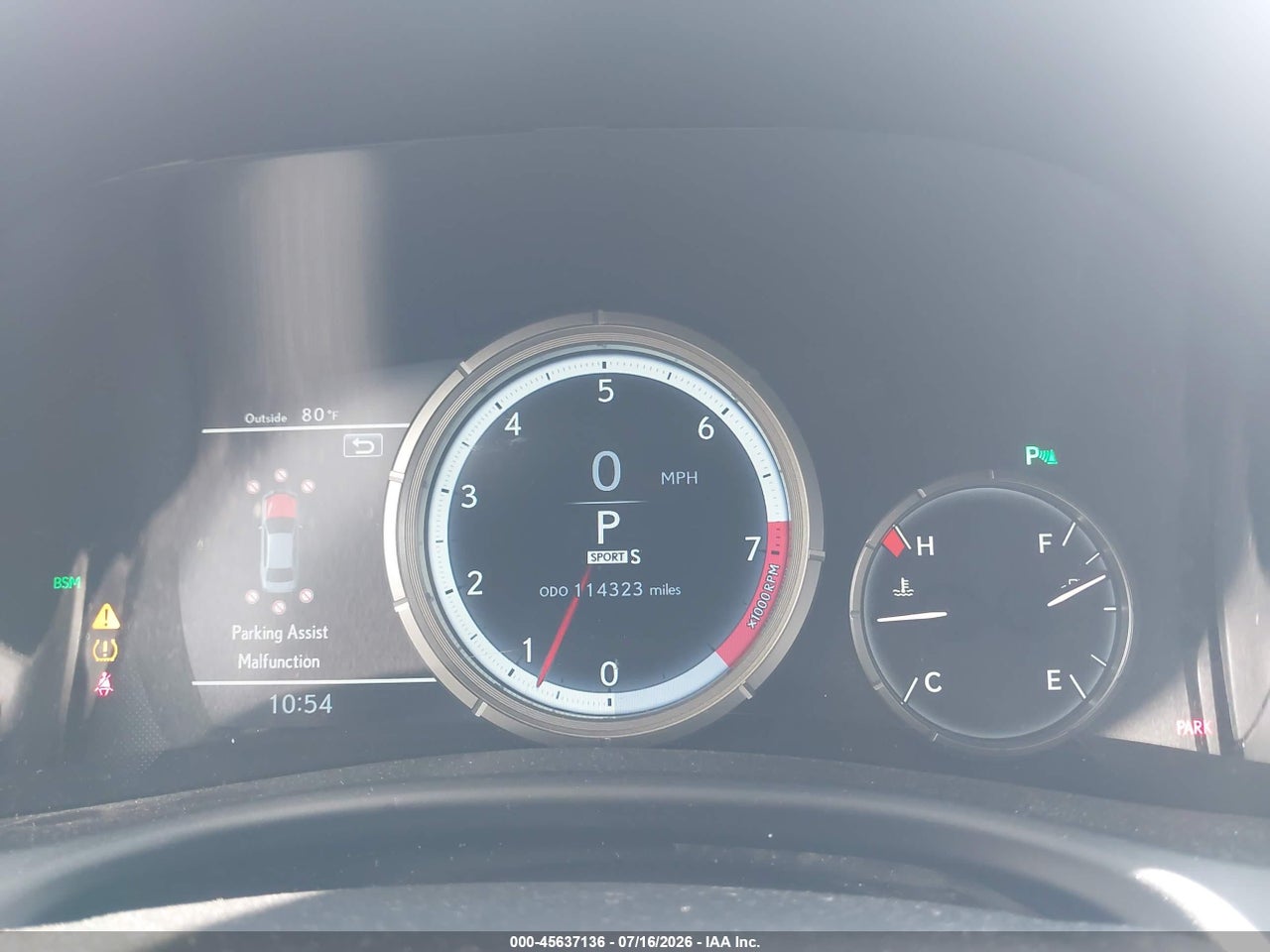 2016 LEXUS GS 350 F SPORT · 7/11