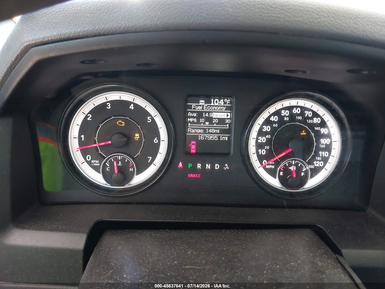 3C6RR7KT0GG****** · 2016 RAM 1500 ST · 7/11