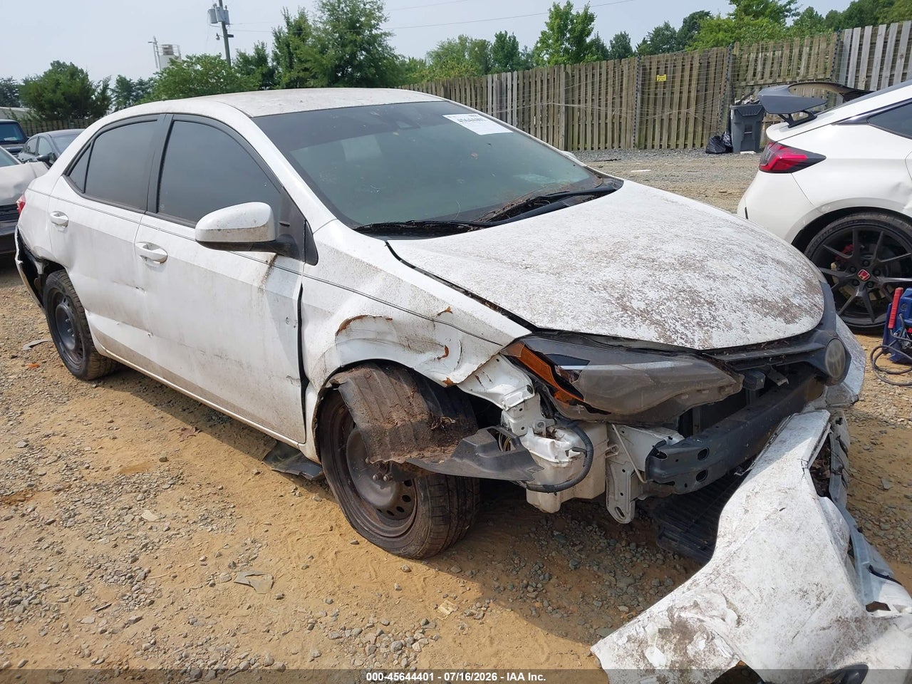 2T1BURHE8HC****** · 2017 TOYOTA COROLLA LE