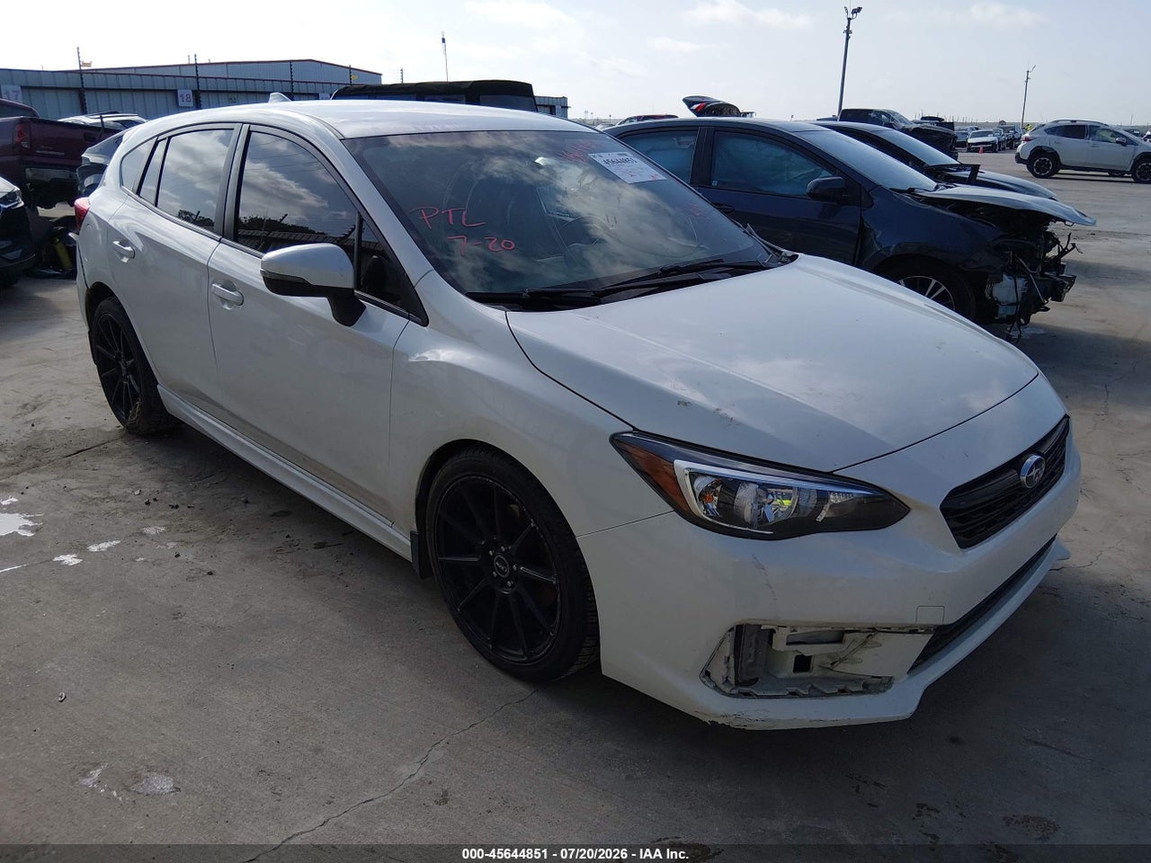 4S3GTAJ63L1****** · 2020 SUBARU IMPREZA SPORT 5-DOOR