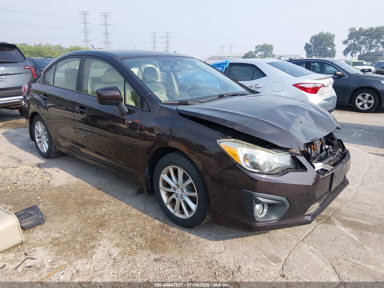 JF1GJAB63DH****** · 2013 SUBARU IMPREZA 2.0I PREMIUM