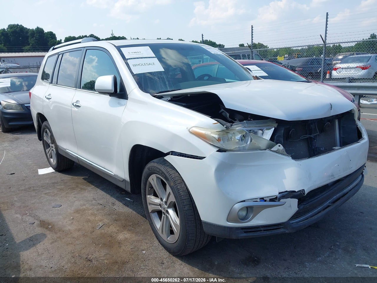 5TDDK3EH6DS****** · 2013 TOYOTA HIGHLANDER LIMITED V6