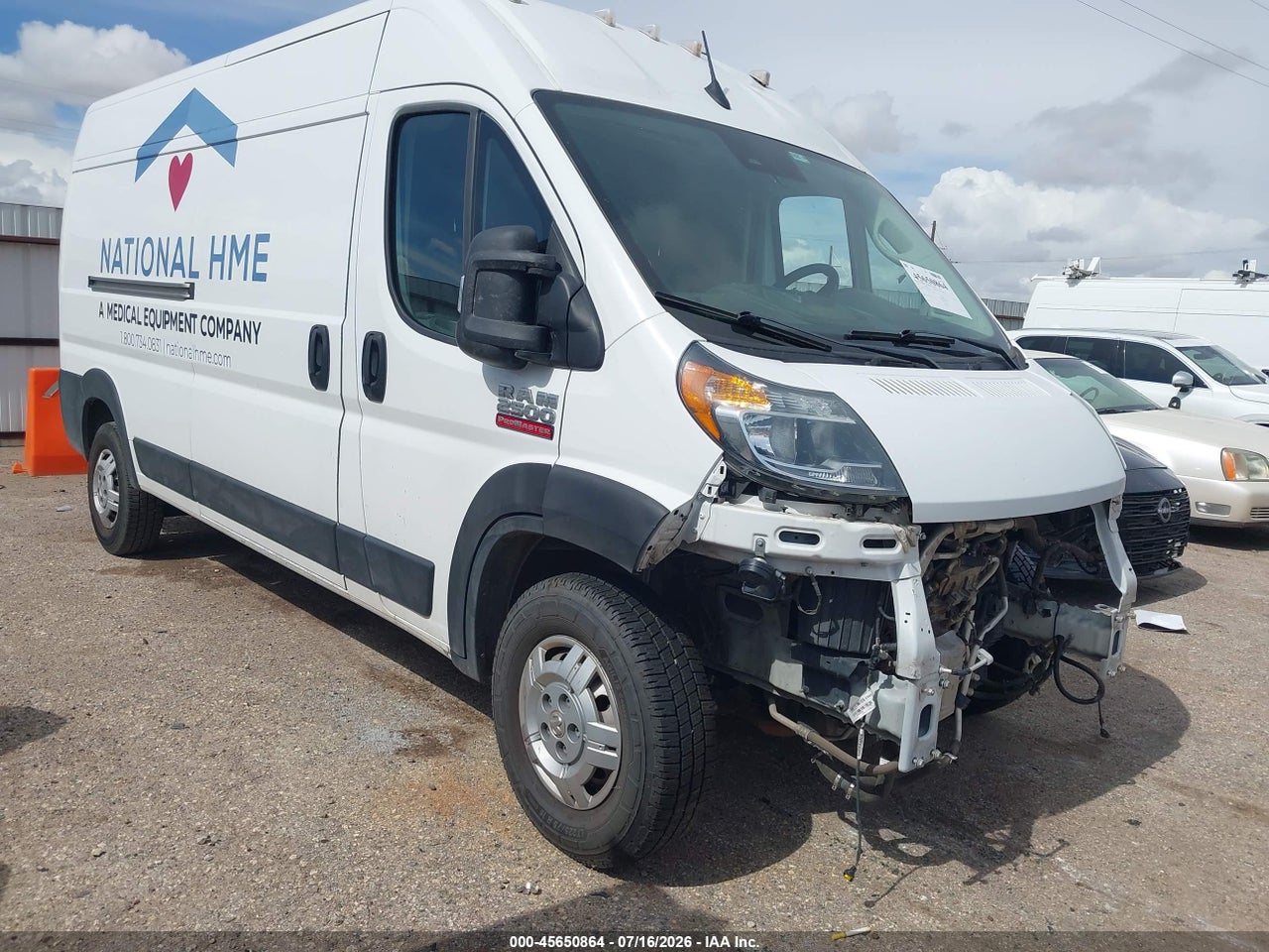 3C6LRVDG5NE****** · 2022 RAM PROMASTER 2500 HIGH ROOF 159 WB