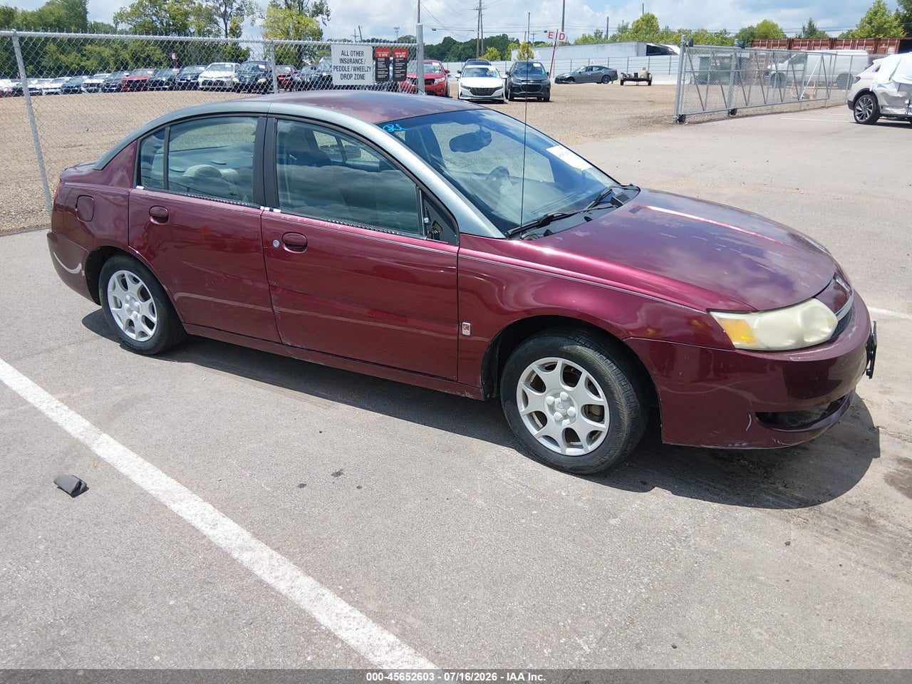 1G8AJ52F43Z****** · 2003 SATURN ION 2