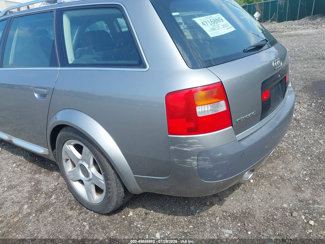 WA1YD64B55N****** · 2005 AUDI ALLROAD 2.7T · 6/10
