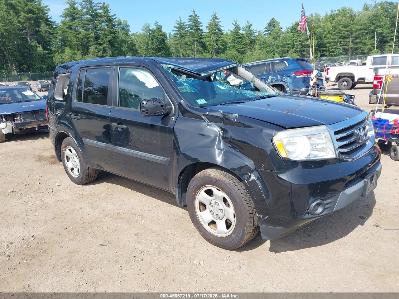 5FNYF4H21FB****** · 2015 HONDA PILOT LX