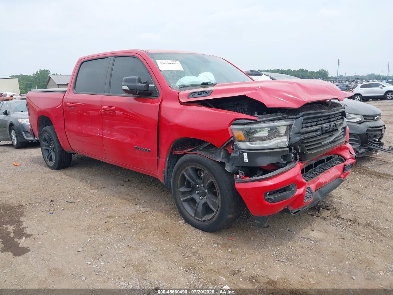 1C6SRFFT8MN****** · 2021 RAM 1500 BIG HORN  4X4 5'7 BOX