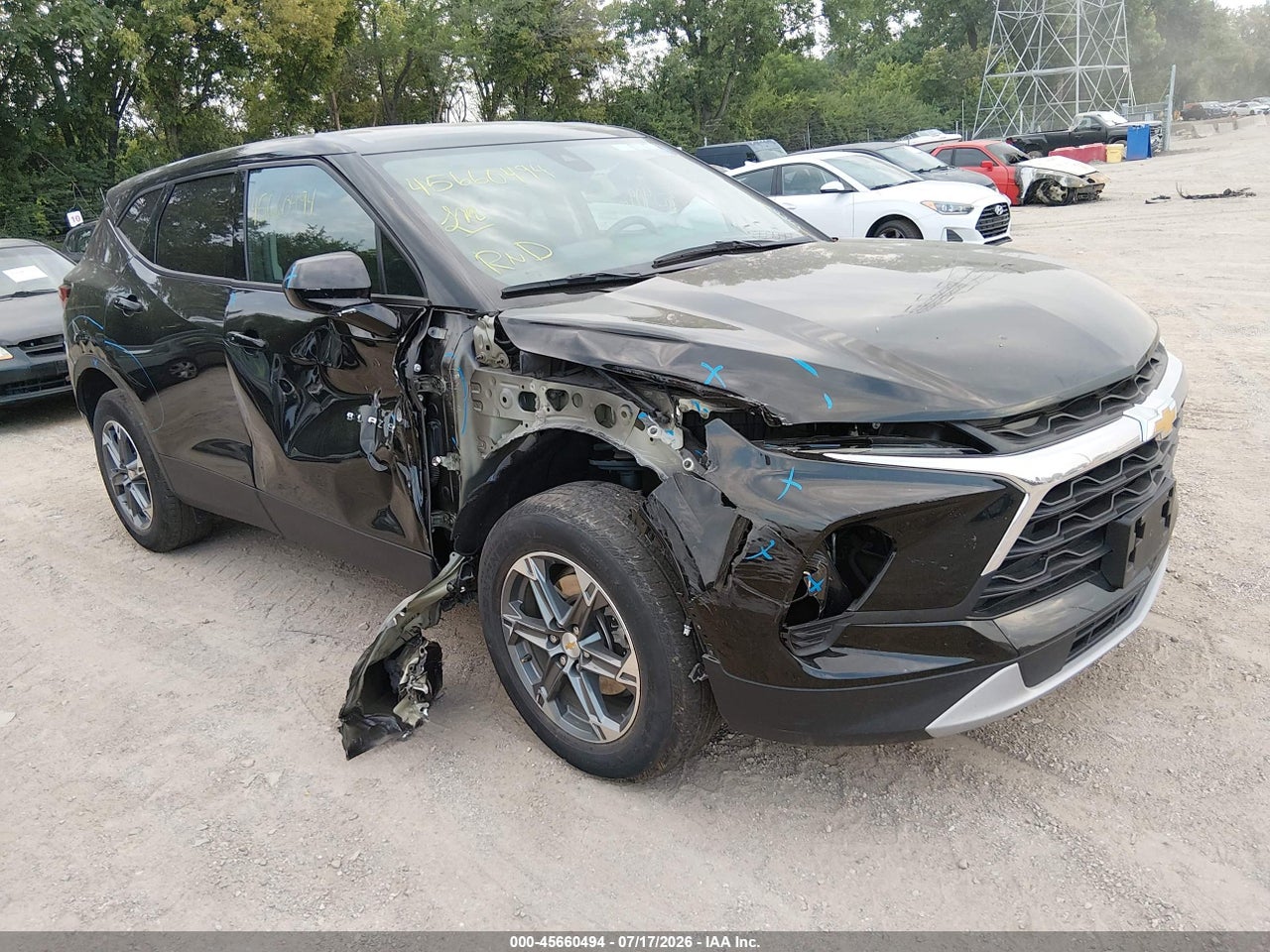 3GNKBHR47SS****** · 2025 CHEVROLET BLAZER AWD 2LT