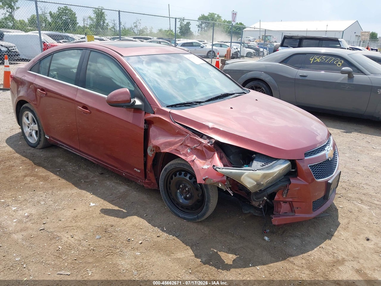 1G1PF5SC2C7****** · 2012 CHEVROLET CRUZE 1LT