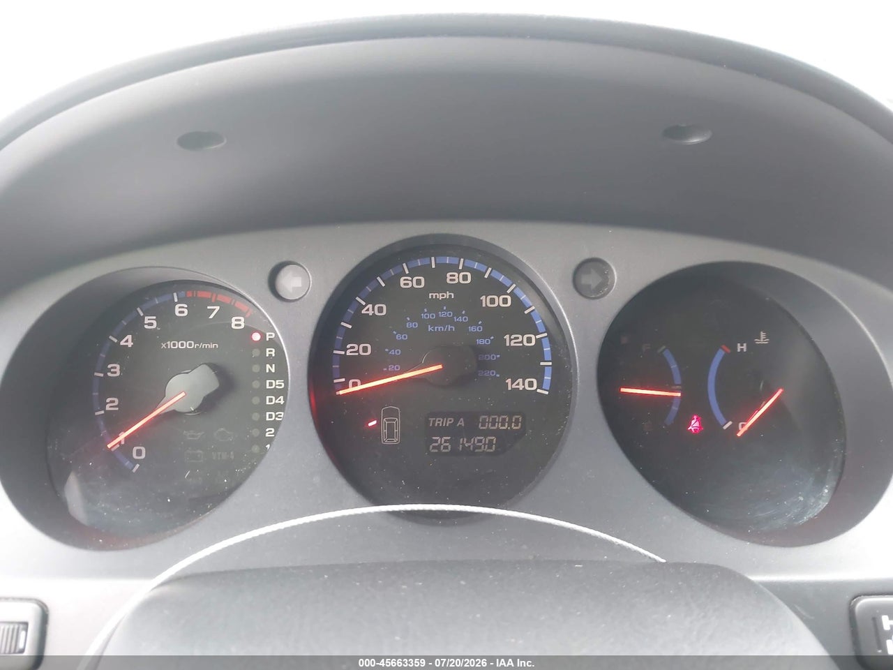 2HNYD18275H****** · 2005 ACURA MDX   · 7/11