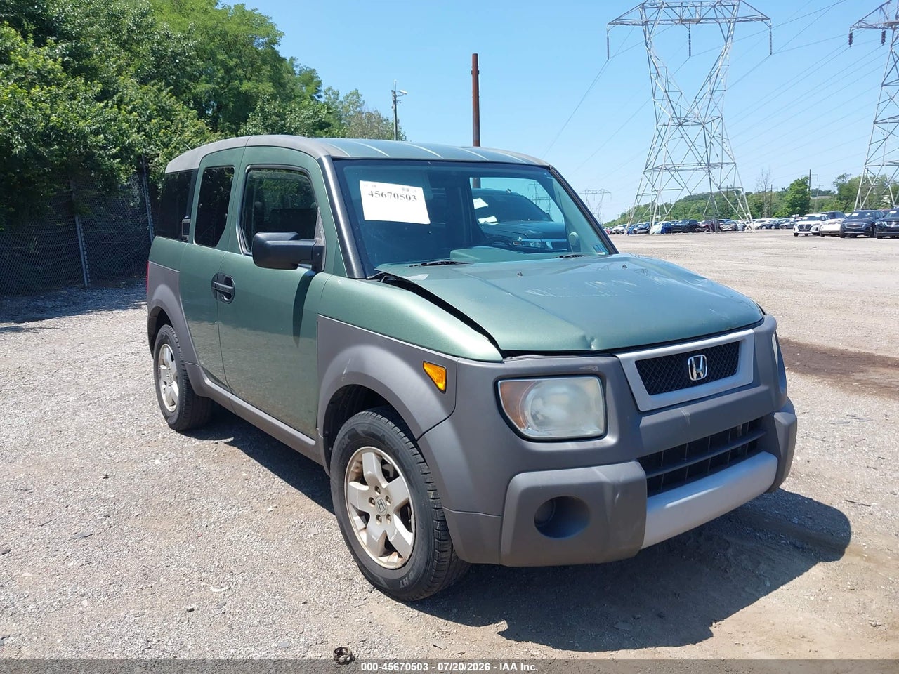 5J6YH28563L****** · 2003 HONDA ELEMENT EX