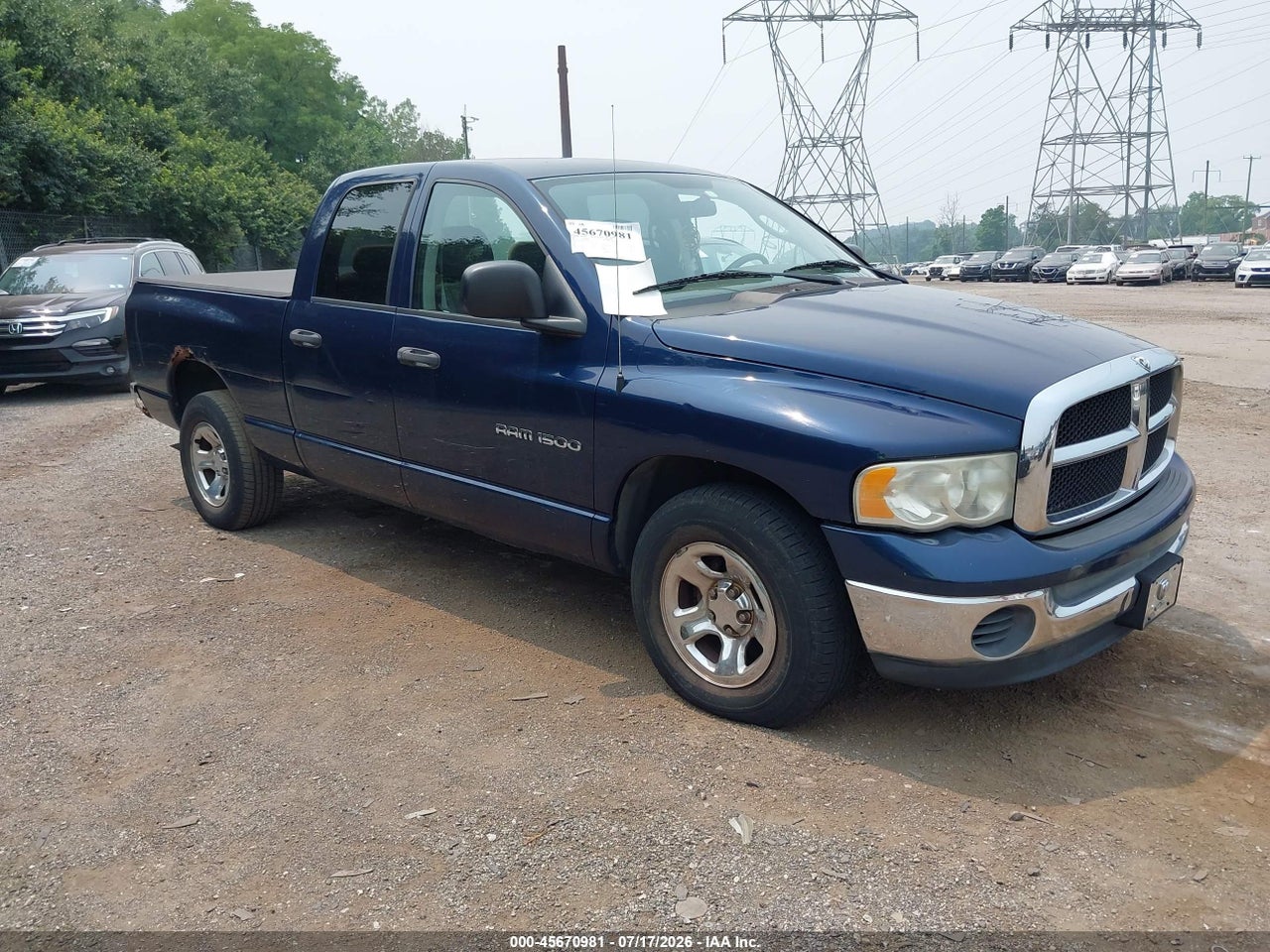 1D7HA18N54S****** · 2004 DODGE RAM 1500 SLT/LARAMIE