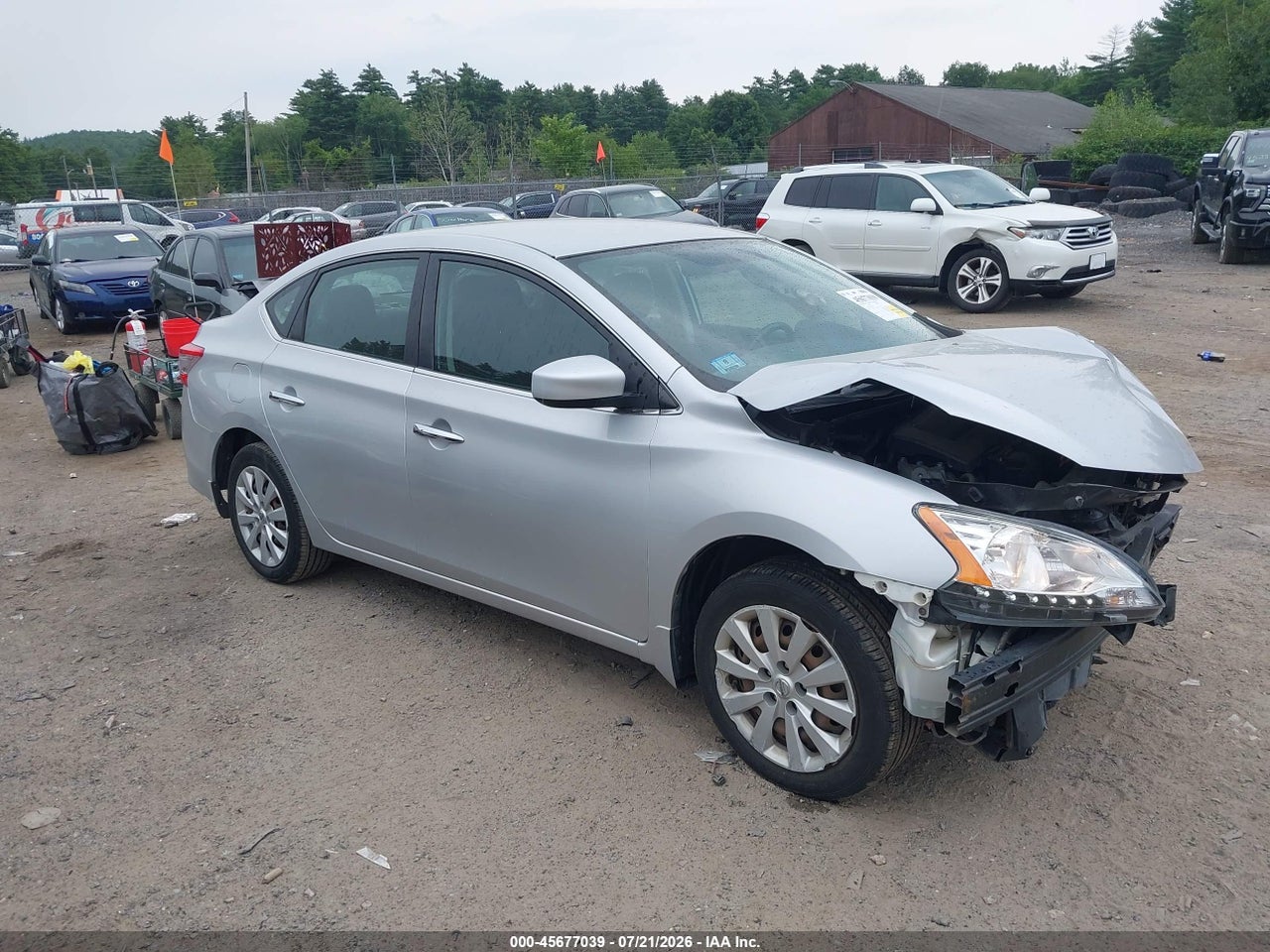 3N1AB7APXFL****** · 2015 NISSAN SENTRA SV
