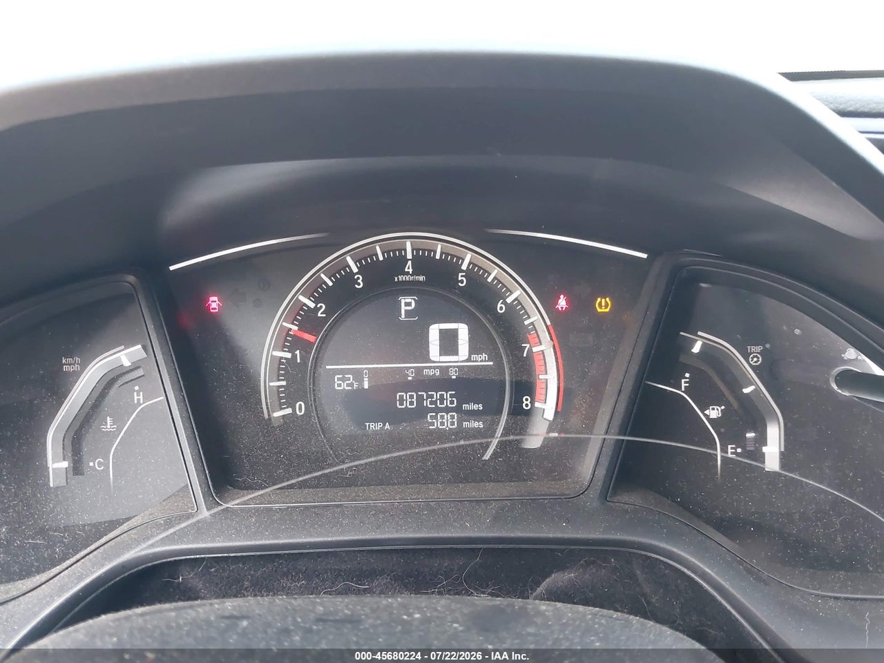 19XFC2F52GE****** · 2016 HONDA CIVIC LX · 7/11