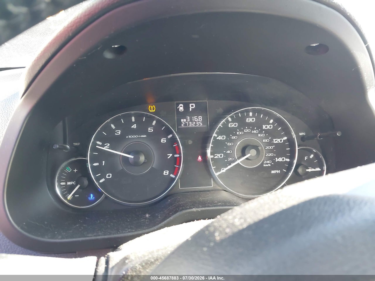 4S4BRBJC8C3****** · 2012 SUBARU OUTBACK 2.5I LIMITED · 7/11